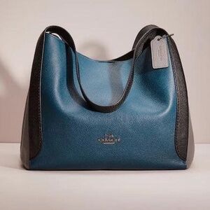 Coach Blue and Black Hobo Bag